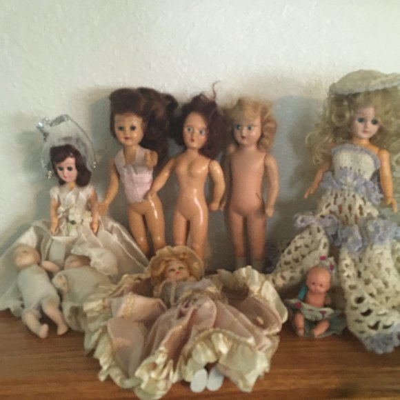 Other - Vintage Composition, Hard-plastic, Celluloid, Porcelain Doll Lot